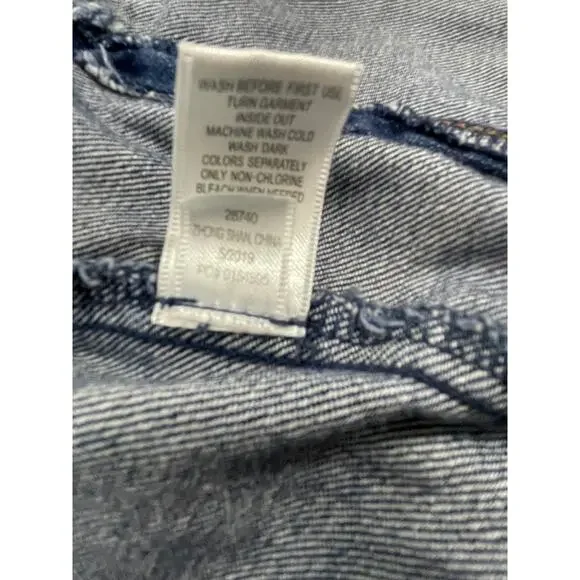 Garnet Hill Kids Jean Jacket with Embroidered Flowers Size Large - Picture 15 of 16